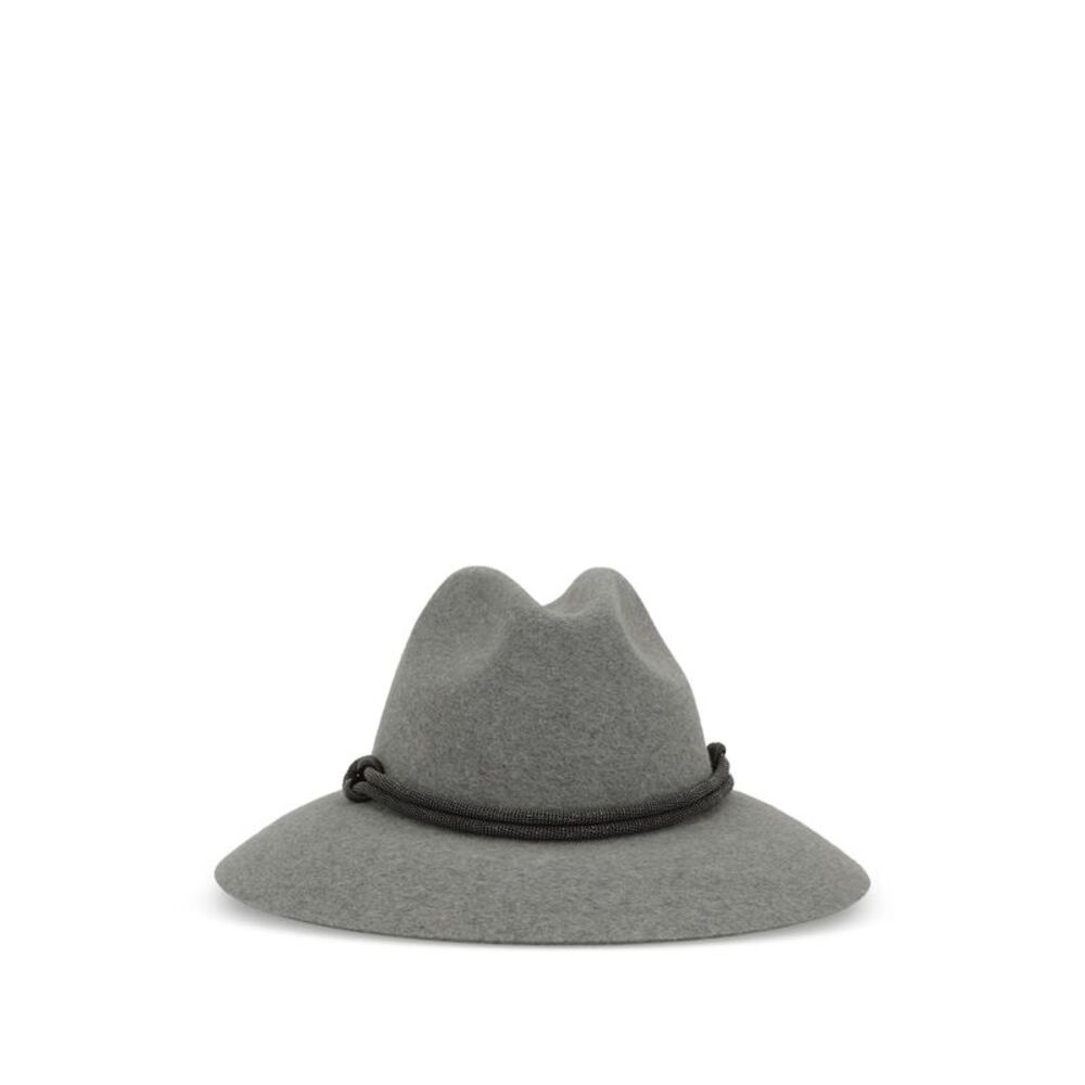 Brunello Cucinelli Grey Hats Women